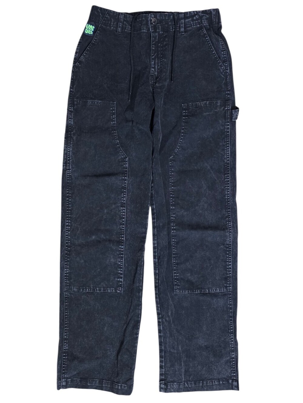 Empyre Brooke Mineral Wash Black Carpenter Pants with Pocket Details Size Small - Picture 9 of 10